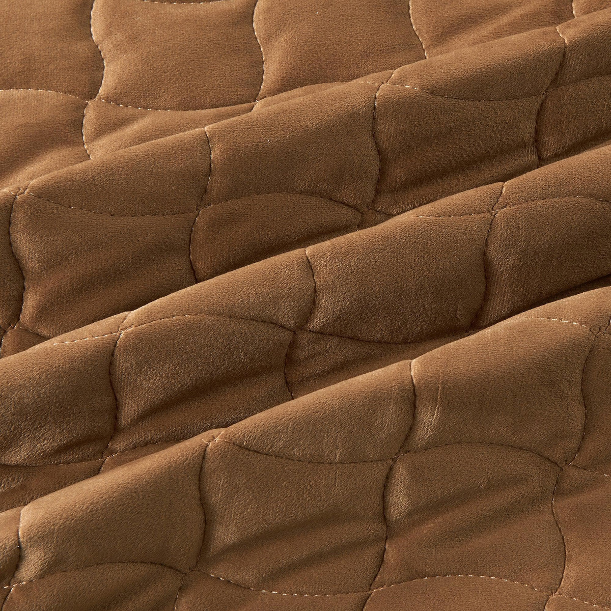 Velvet Box-Stitched Quilt Set - Vivica, photo 33 of 48