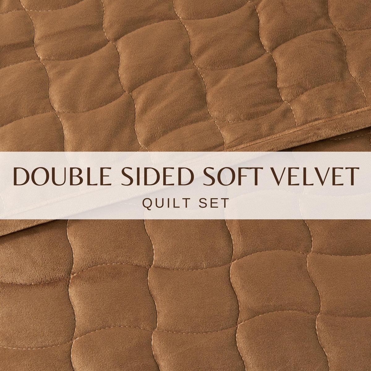 Velvet Box-Stitched Quilt Set - Vivica, photo 35 of 48