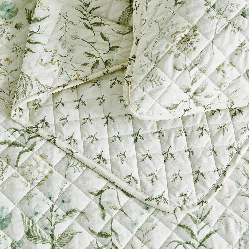 Floral Printed Microfiber Quilt Set - Glyndora Collection, photo 2 of 5