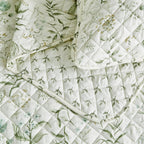 Floral Printed Microfiber Quilt Set - Glyndora Collection, photo 2 of 5