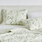 Floral Printed Microfiber Quilt Set - Glyndora Collection, photo 3 of 5