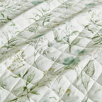 Floral Printed Microfiber Quilt Set - Glyndora Collection, photo 4 of 5