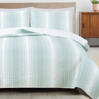 Everette Collection Ombre Striped Quilt Set, photo 6 of 16