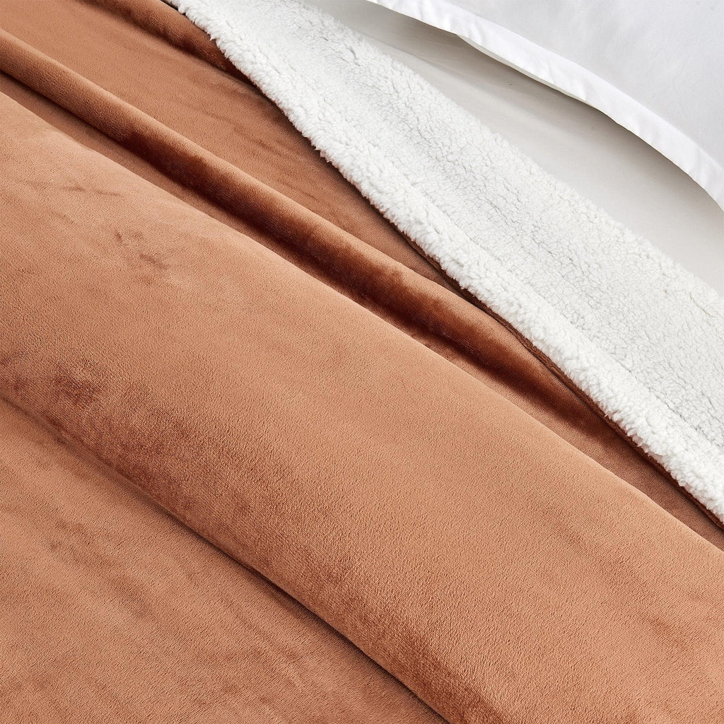 Velvet Plush Sherpa Luxury Bed Blanket - Kinsley, photo 99 of 146