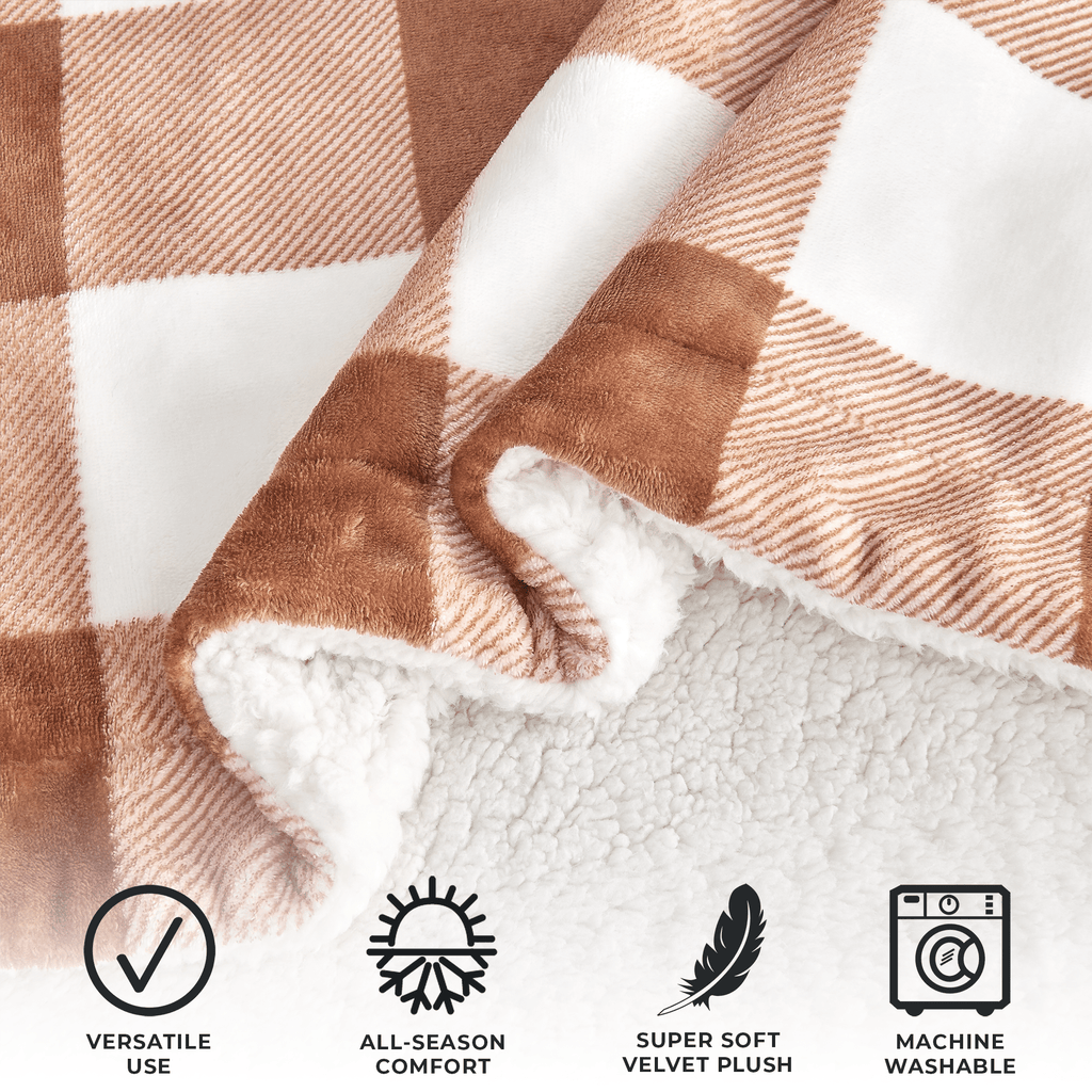 Velvet Plush Sherpa Luxury Bed Blanket - Kinsley, photo 120 of 146