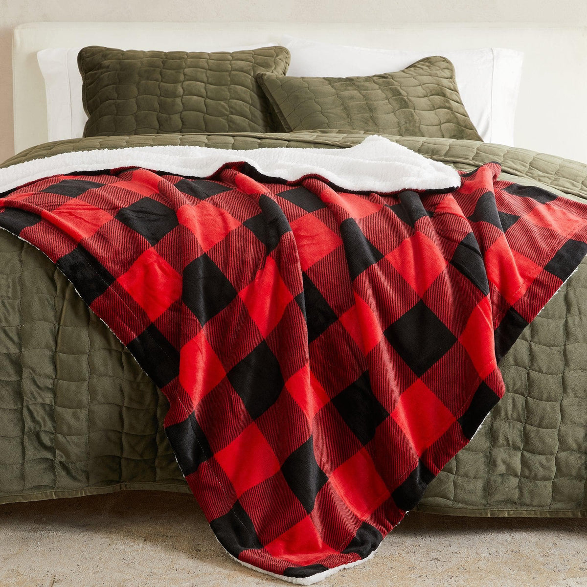 Velvet Plush Sherpa Luxury Bed Blanket - Kinsley, photo 135 of 146