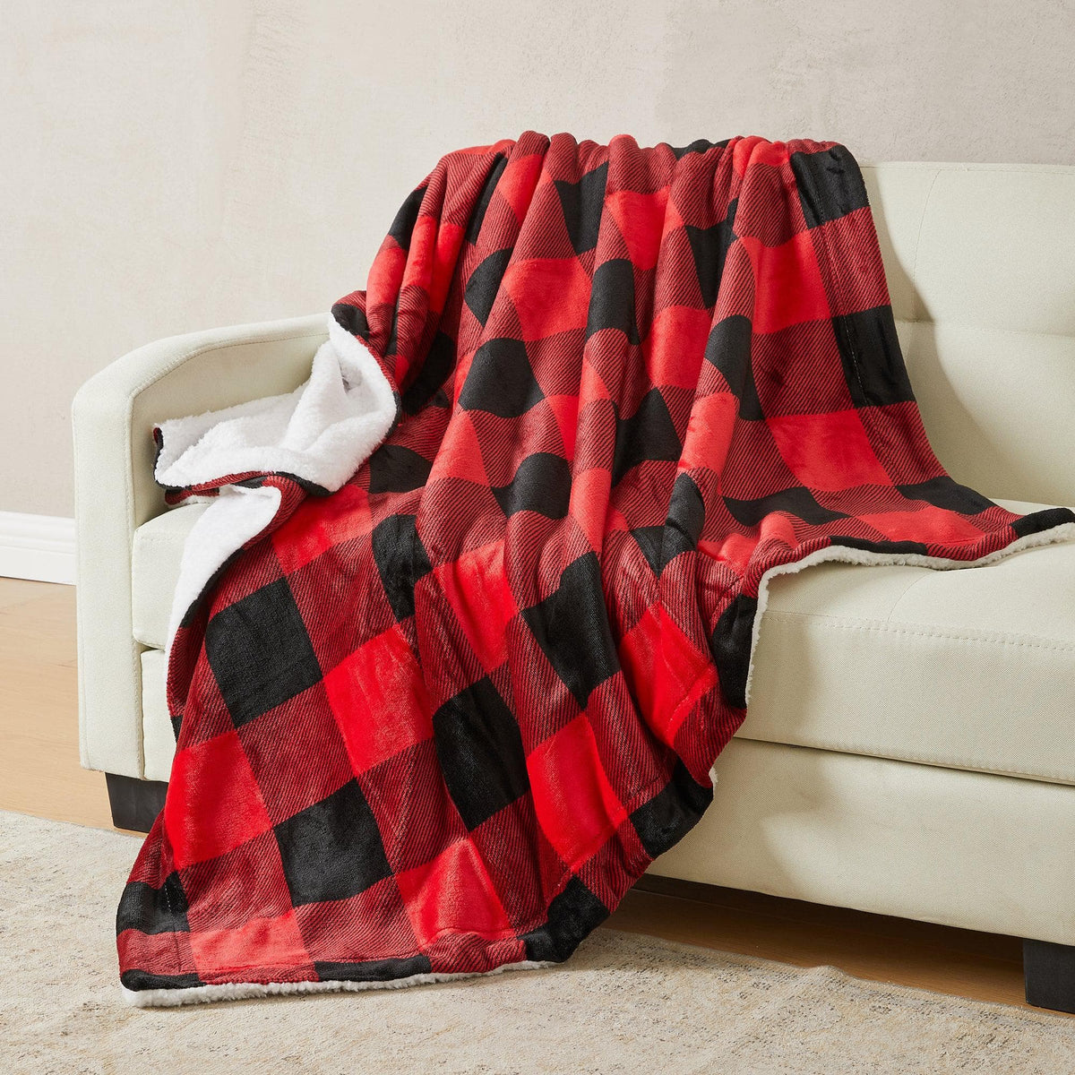 Velvet Plush Sherpa Luxury Bed Blanket - Kinsley, photo 137 of 146