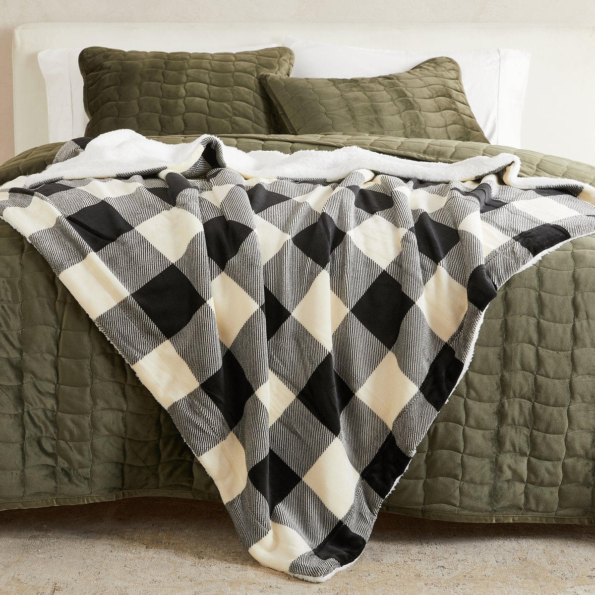 Velvet Plush Sherpa Luxury Bed Blanket - Kinsley, photo 141 of 146