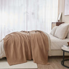 100% Cotton Waffle Weave Blanket - Mikala, photo 70 of 70