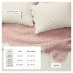 Floral Print & Scalloped Edge Cotton Quilt Set - Sandie, photo 10 of 12