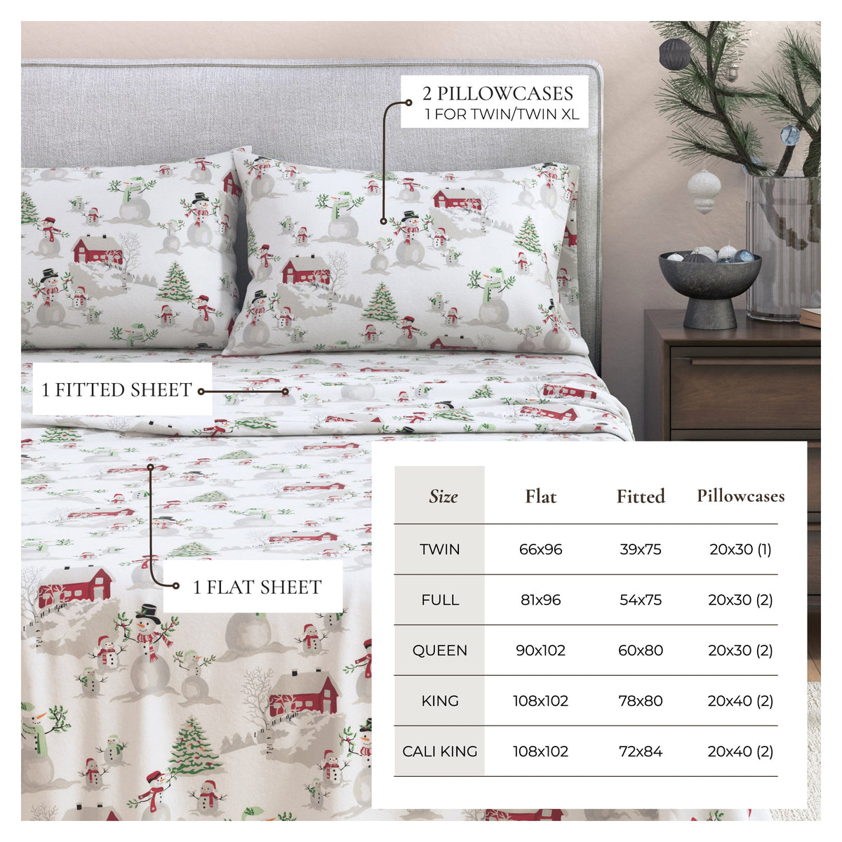Turkish Cotton Flannel Sheet - Stratton, photo 3 of 74