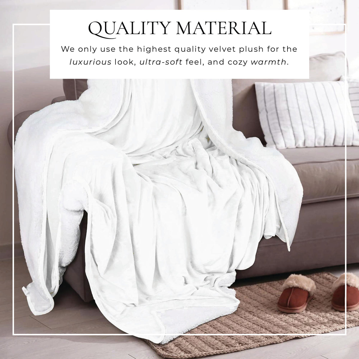 Velvet Plush Sherpa Bed Blanket - Sherpa Fleece, photo 2 of 69