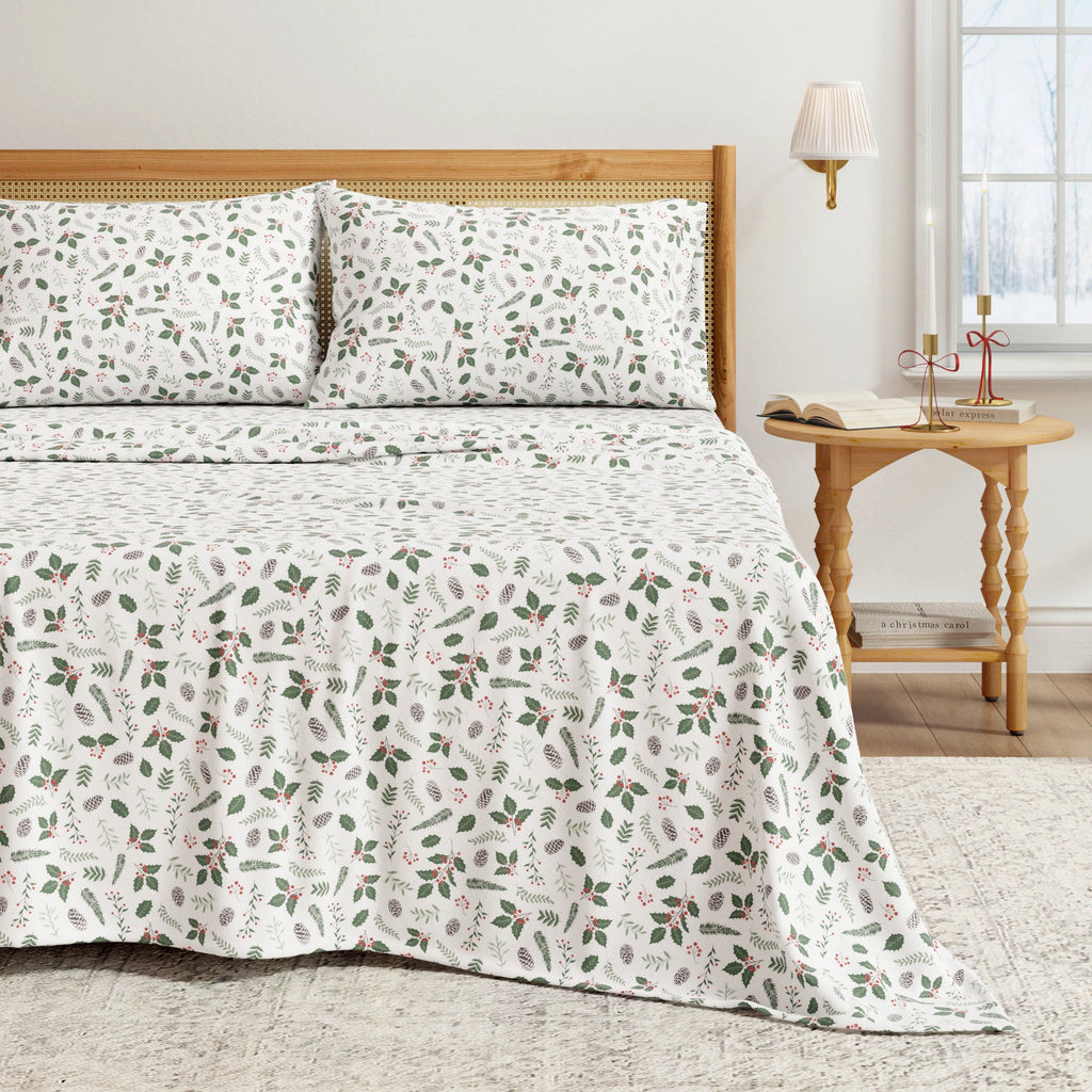 Turkish Cotton Christmas Flannel Sheet Set - Whittaker, photo 7 of 69