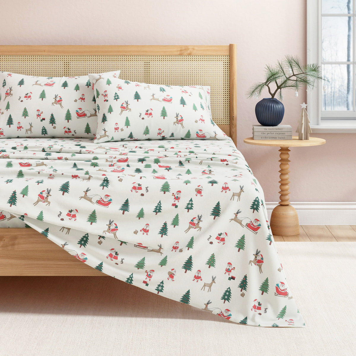 Turkish Cotton Christmas Flannel Sheet - Whittaker, photo 17 of 99