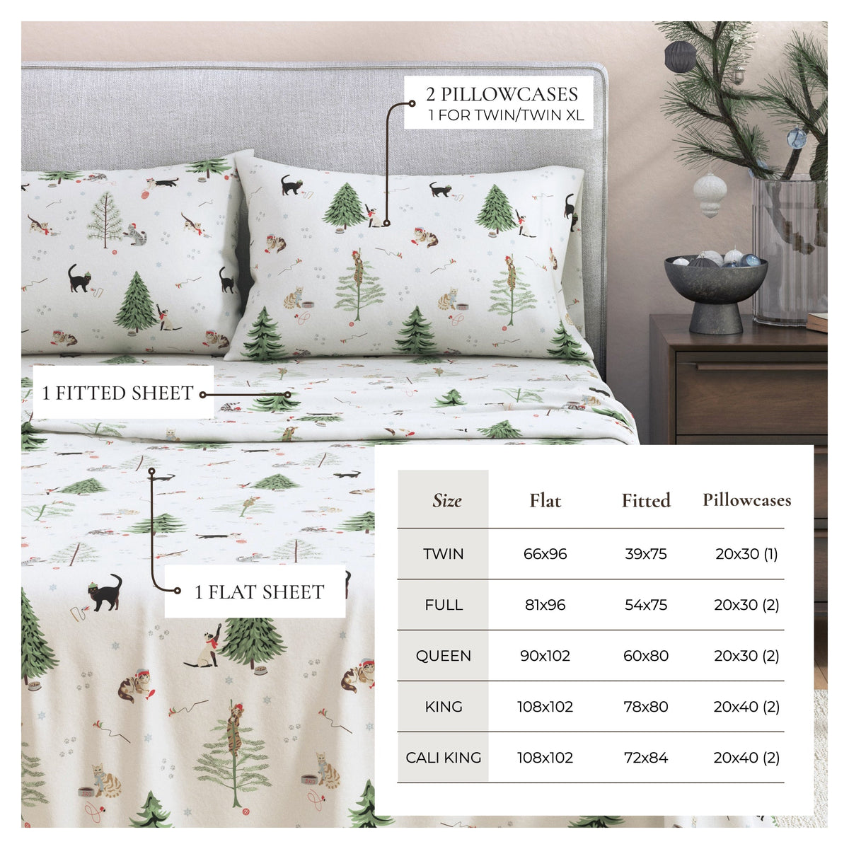 100% Turkish Cotton Flannel Sheet Sets - Boulder Collection, photo 21 of 40