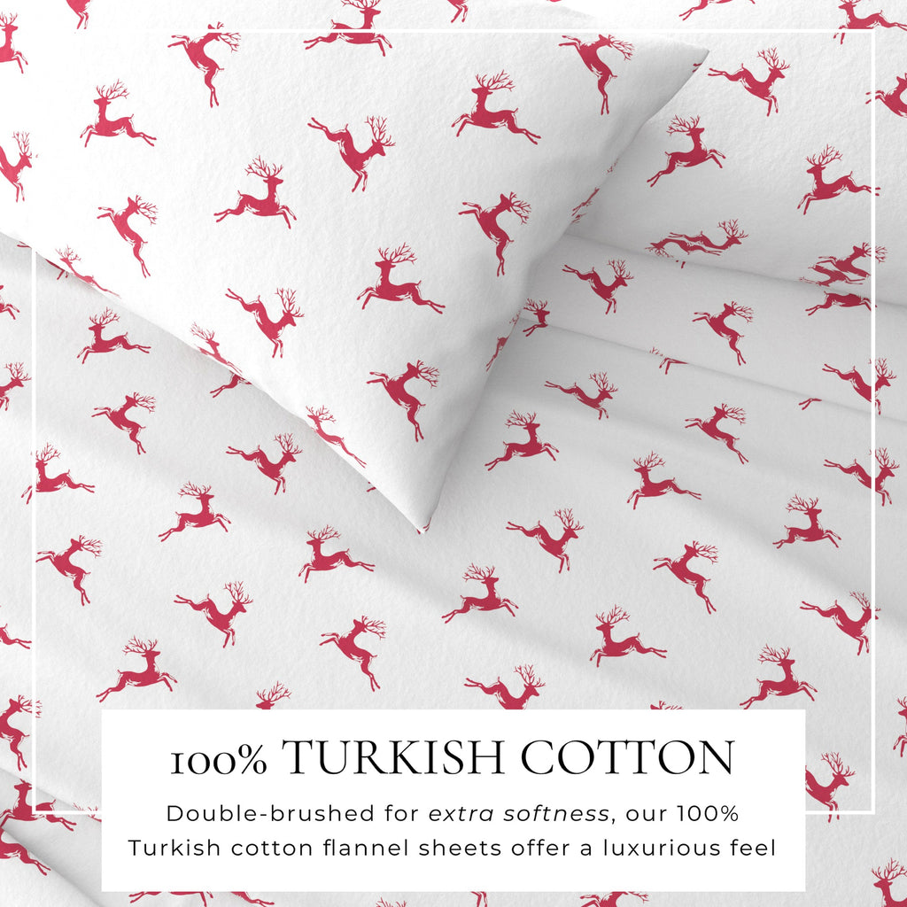 Turkish Cotton Christmas Flannel Sheet Set - Whittaker, photo 26 of 69