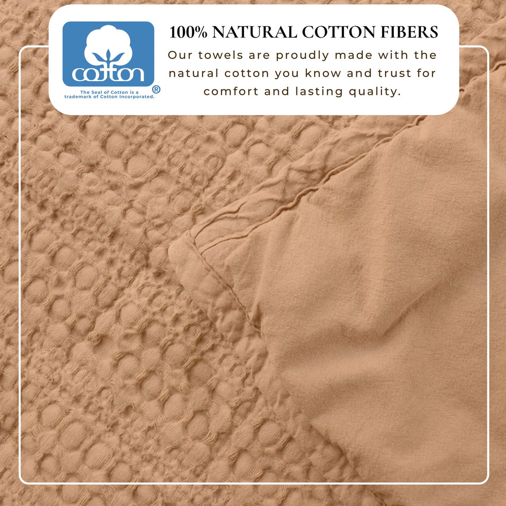 100% Cotton Honeycomb Waffle Garment Washed Quilt Set, photo 22 of 42