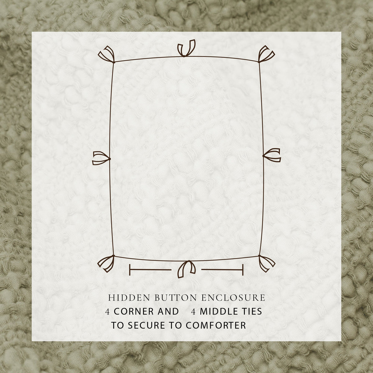 100% Cotton Honeycomb Waffle Duvet Set - Mattea, photo 35 of 42