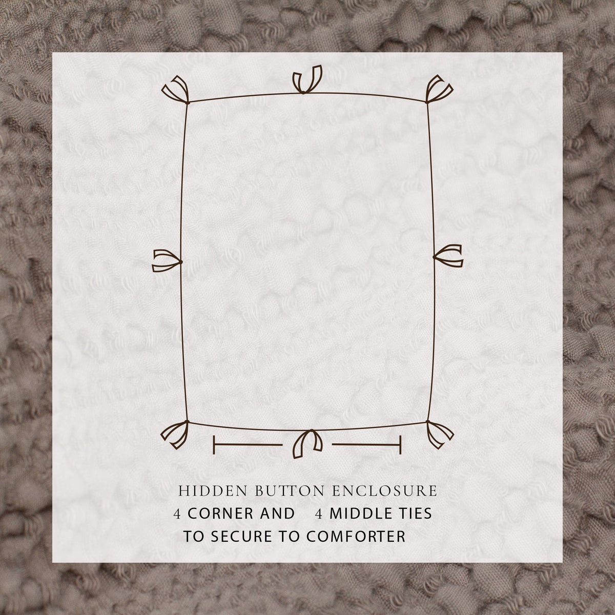 100% Cotton Honeycomb Waffle Duvet Set - Mattea, photo 29 of 42