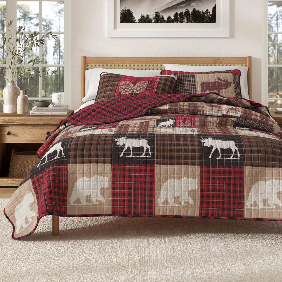 Rustic Landscape Quilt Set - Matthew Collection, photo 7 of 24