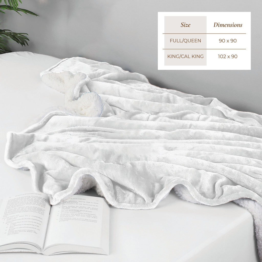 Velvet Plush Sherpa Bed Blanket - Sherpa Fleece, photo 3 of 69