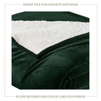 Velvet Plush Sherpa Bed Blanket - Sherpa Fleece, photo 69 of 69