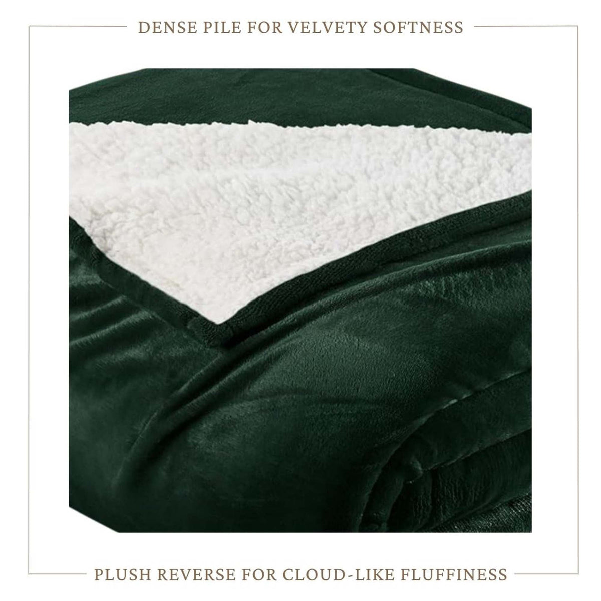 Velvet Plush Sherpa Bed Blanket - Sherpa Fleece, photo 69 of 69