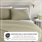 100% Cotton Honeycomb Waffle Garment Washed Quilt Set, photo 32 of 42
