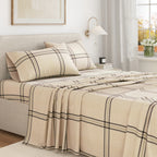 Turkish Cotton Flannel Sheet Set - Plaid & Stripe Collection, photo 11 of 30