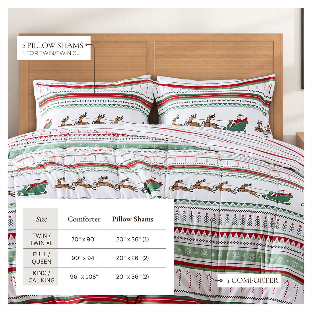 Reversible Christmas Comforter and Sham Set - Holiday Lodge, photo 87 of 120