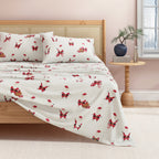Turkish Cotton Christmas Flannel Sheet Set - Whittaker, photo 41 of 69