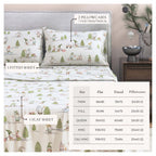 Turkish Cotton Flannel Sheet Set - Elevated Holiday, photo 3 of 48