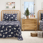 Turkish Cotton Christmas Flannel Sheet Set - Whittaker, photo 5 of 69