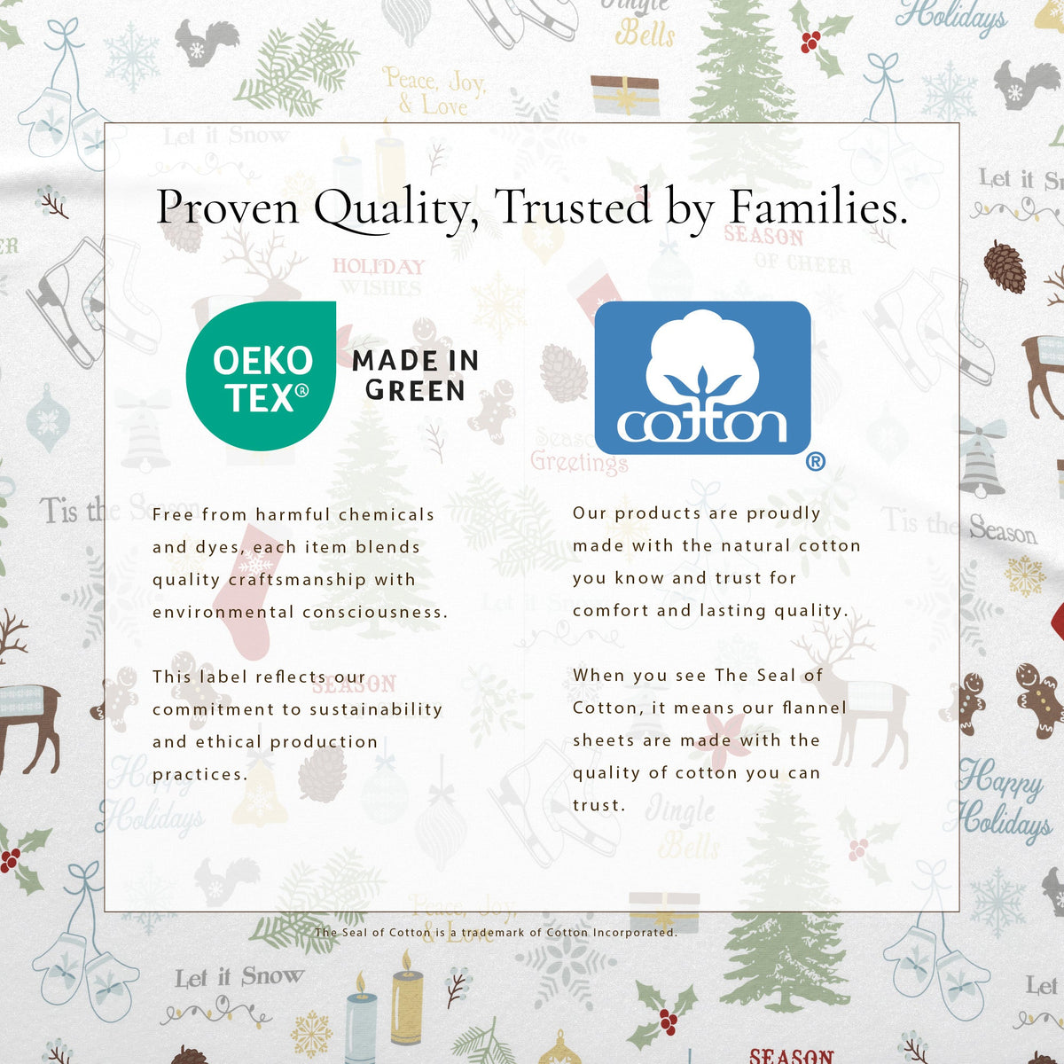 Turkish Cotton Christmas Flannel Sheet Set - Whittaker, photo 21 of 69