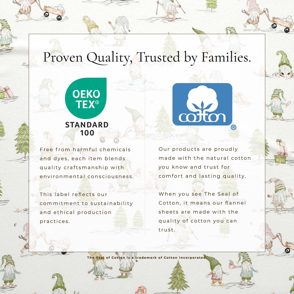 Turkish Cotton Flannel Sheet Set - Elevated Holiday, photo 4 of 48