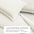 100% Cotton Honeycomb Waffle Duvet Set - Mattea, photo 8 of 42