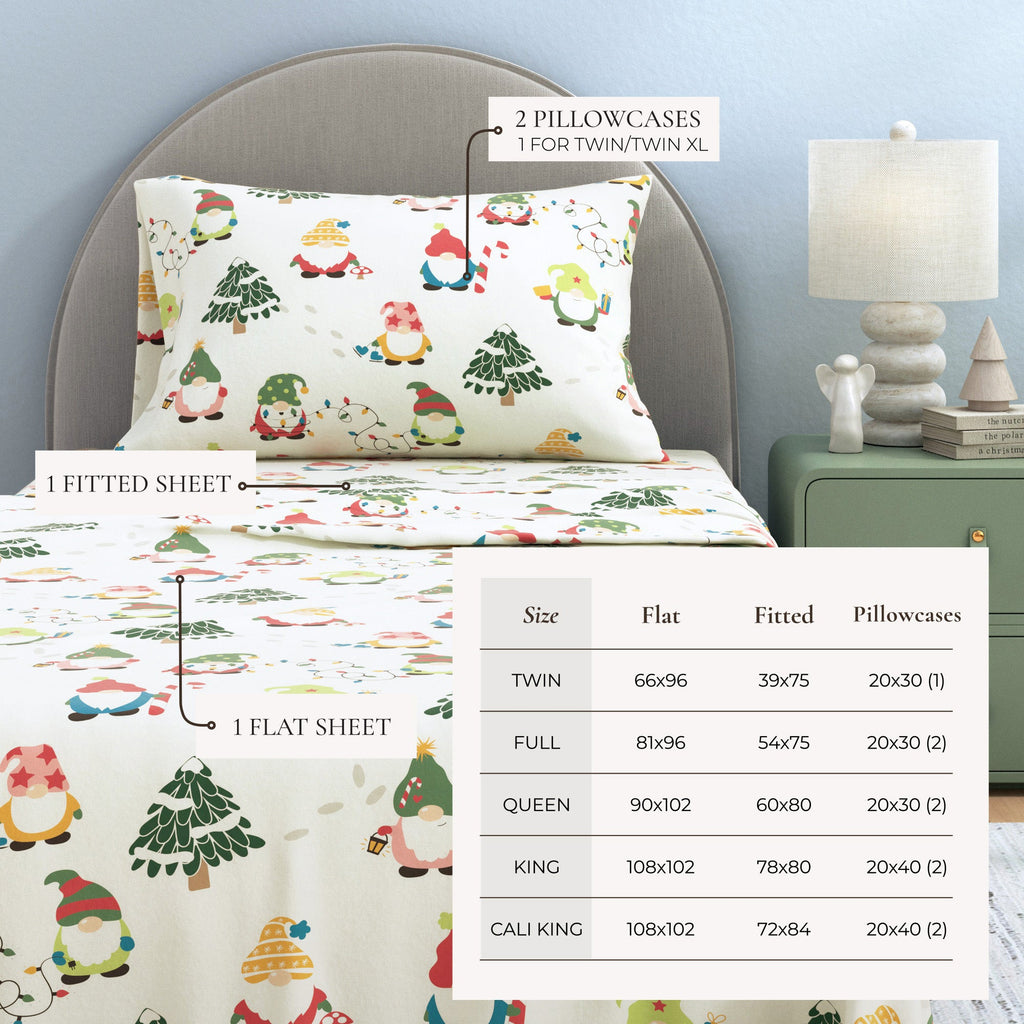 Turkish Cotton Christmas Flannel Sheet Set - Whittaker, photo 49 of 69