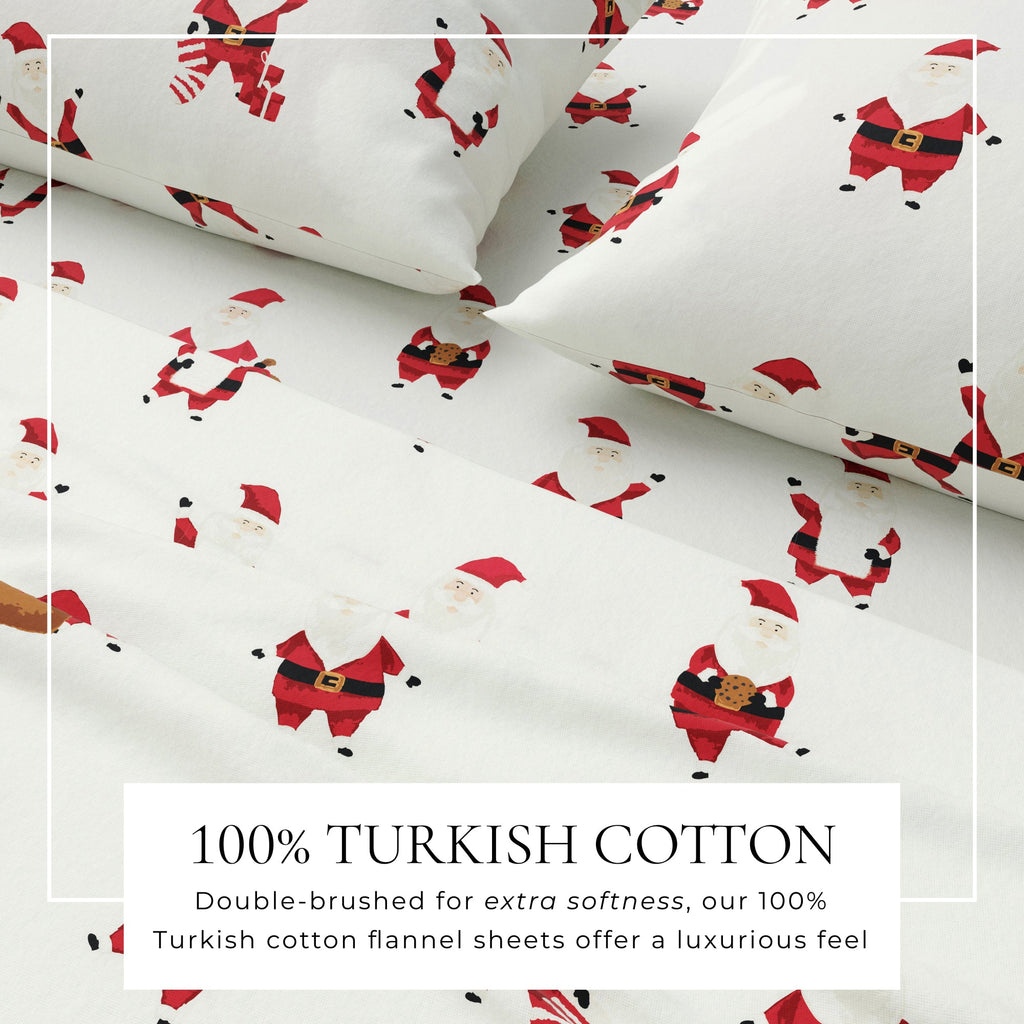 Turkish Cotton Christmas Flannel Sheet Set - Whittaker, photo 42 of 69
