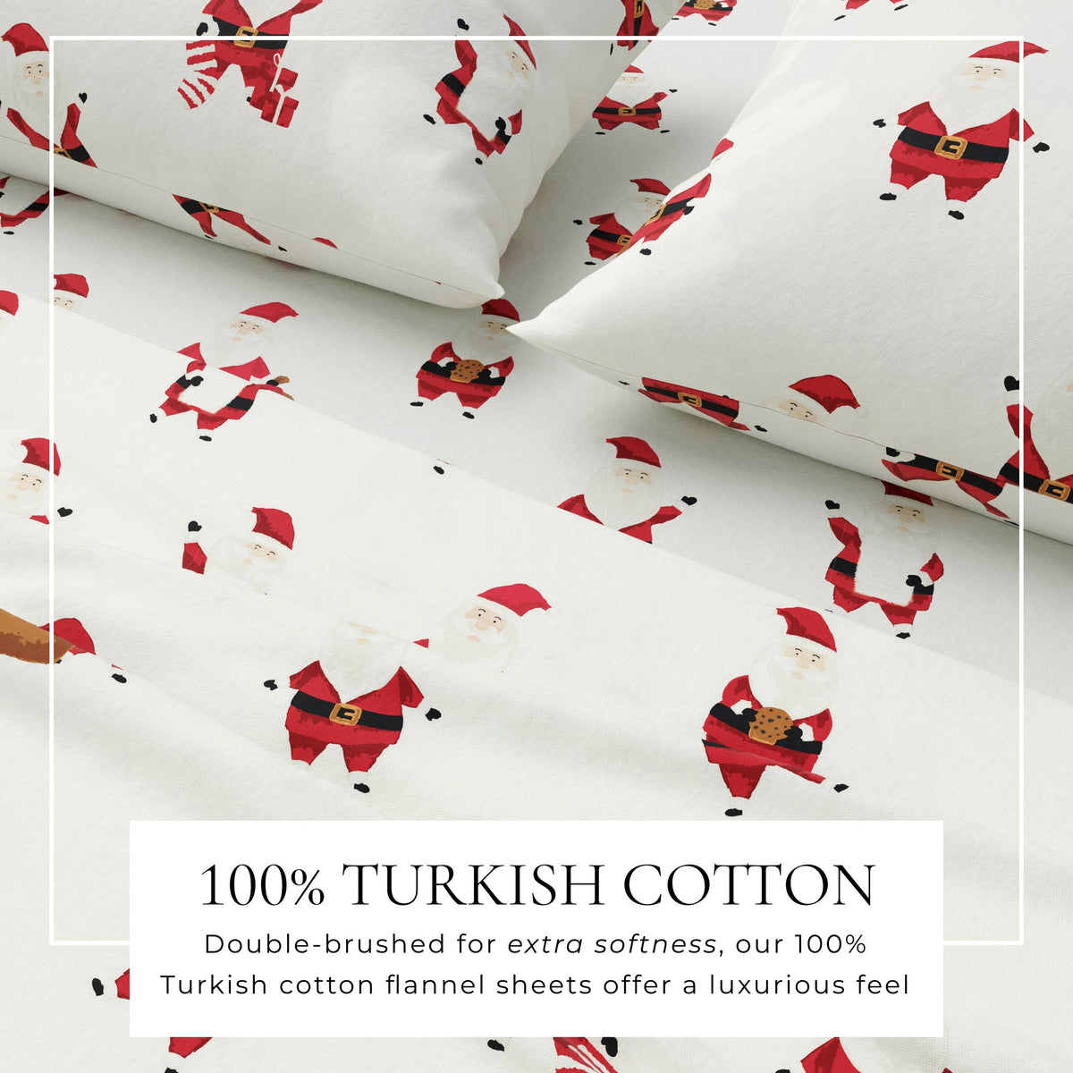 Turkish Cotton Christmas Flannel Sheet Set - Whittaker, photo 42 of 69
