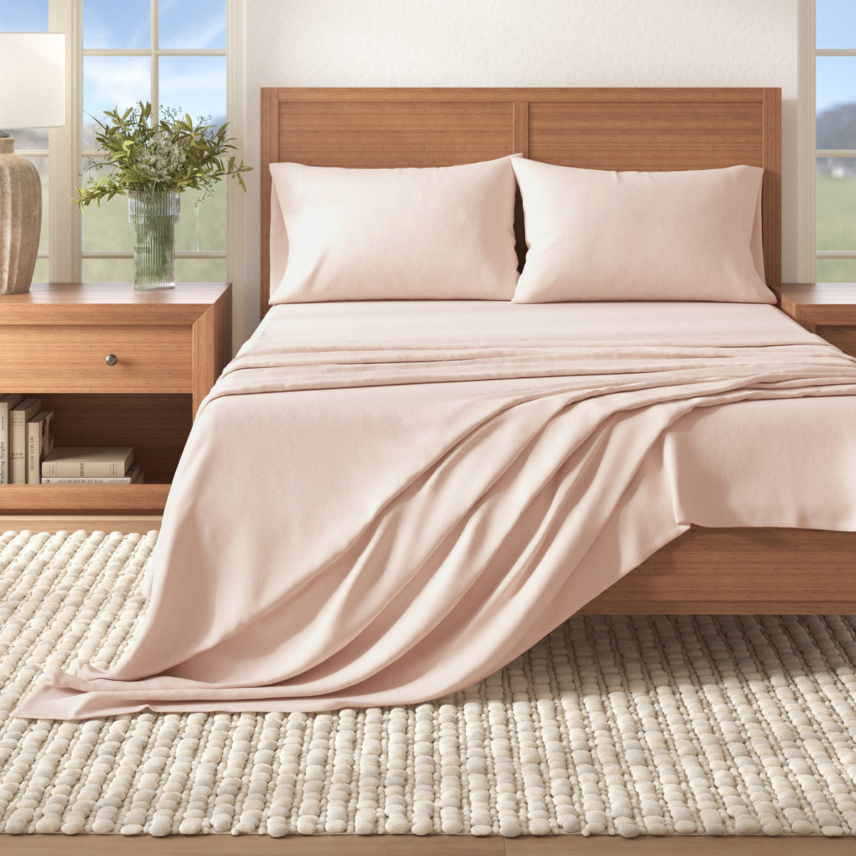 Cotton Solid Flannel Sheet - Nordic, photo 13 of 60