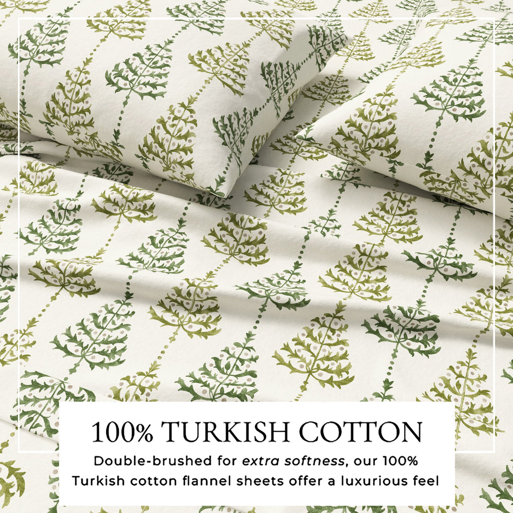 Turkish Cotton Flannel Sheet Set - Elevated Holiday, photo 30 of 48