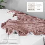Velvet Plush Sherpa Bed Blanket - Sherpa Fleece, photo 13 of 69