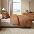100% Cotton Honeycomb Waffle Duvet Set - Mattea, photo 19 of 42