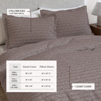 100% Cotton Honeycomb Waffle Duvet Set - Mattea, photo 27 of 42