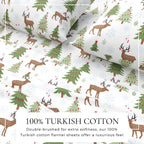 100% Turkish Cotton Flannel Sheet Sets - Boulder Collection, photo 2 of 40