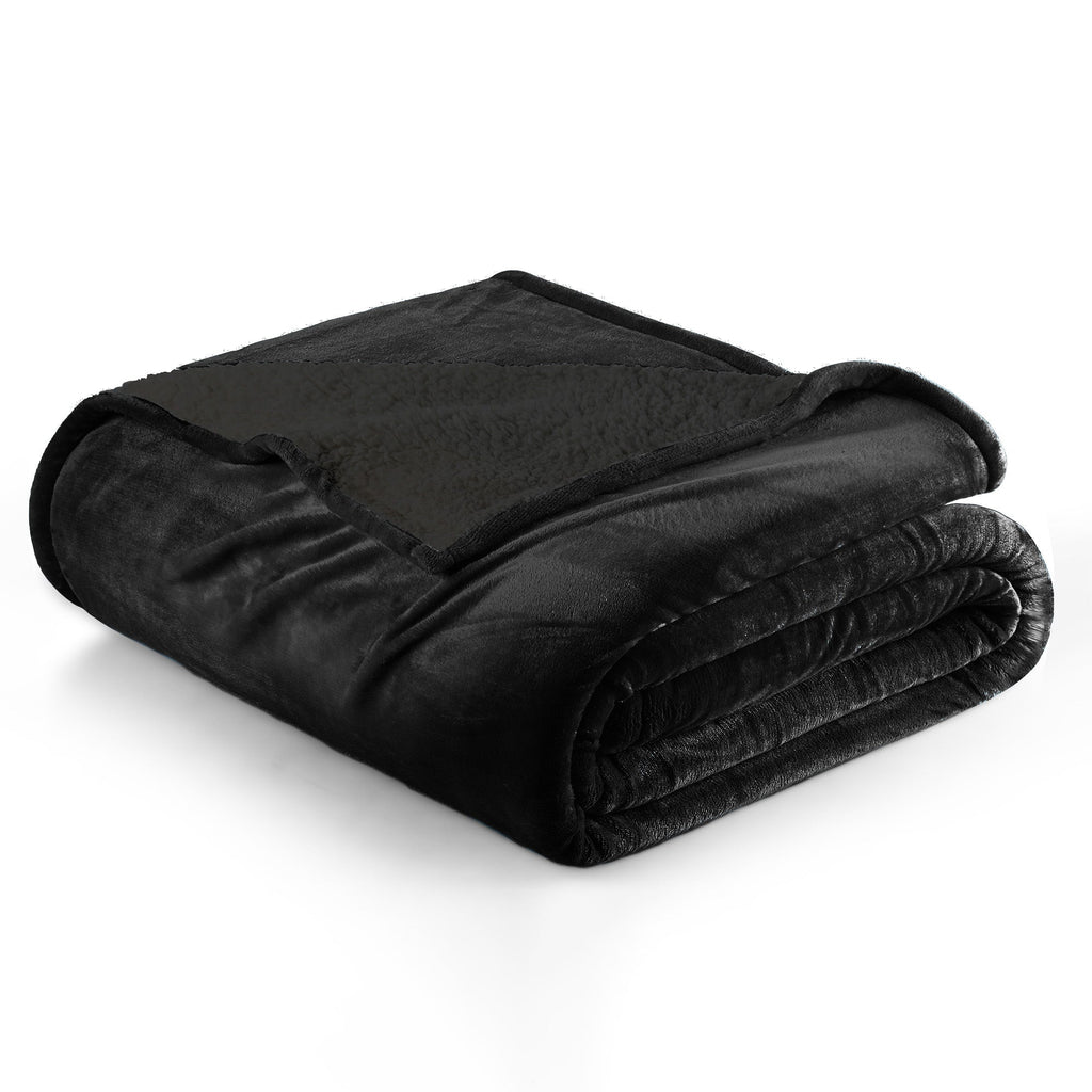 Velvet Plush Sherpa Bed Blanket - Sherpa Fleece, photo 35 of 69
