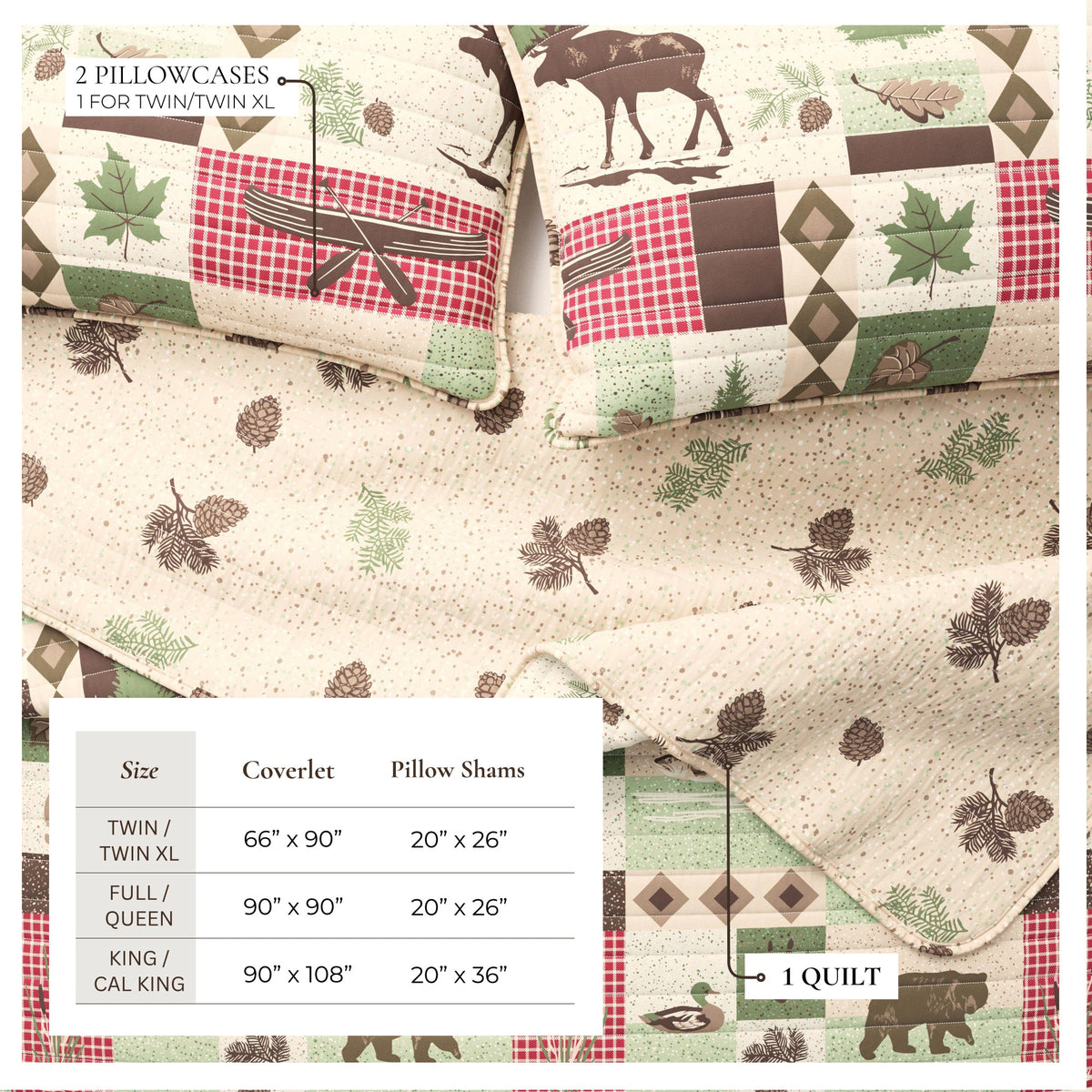 Wilder Collection Lodge Quilt Set, photo 3 of 6