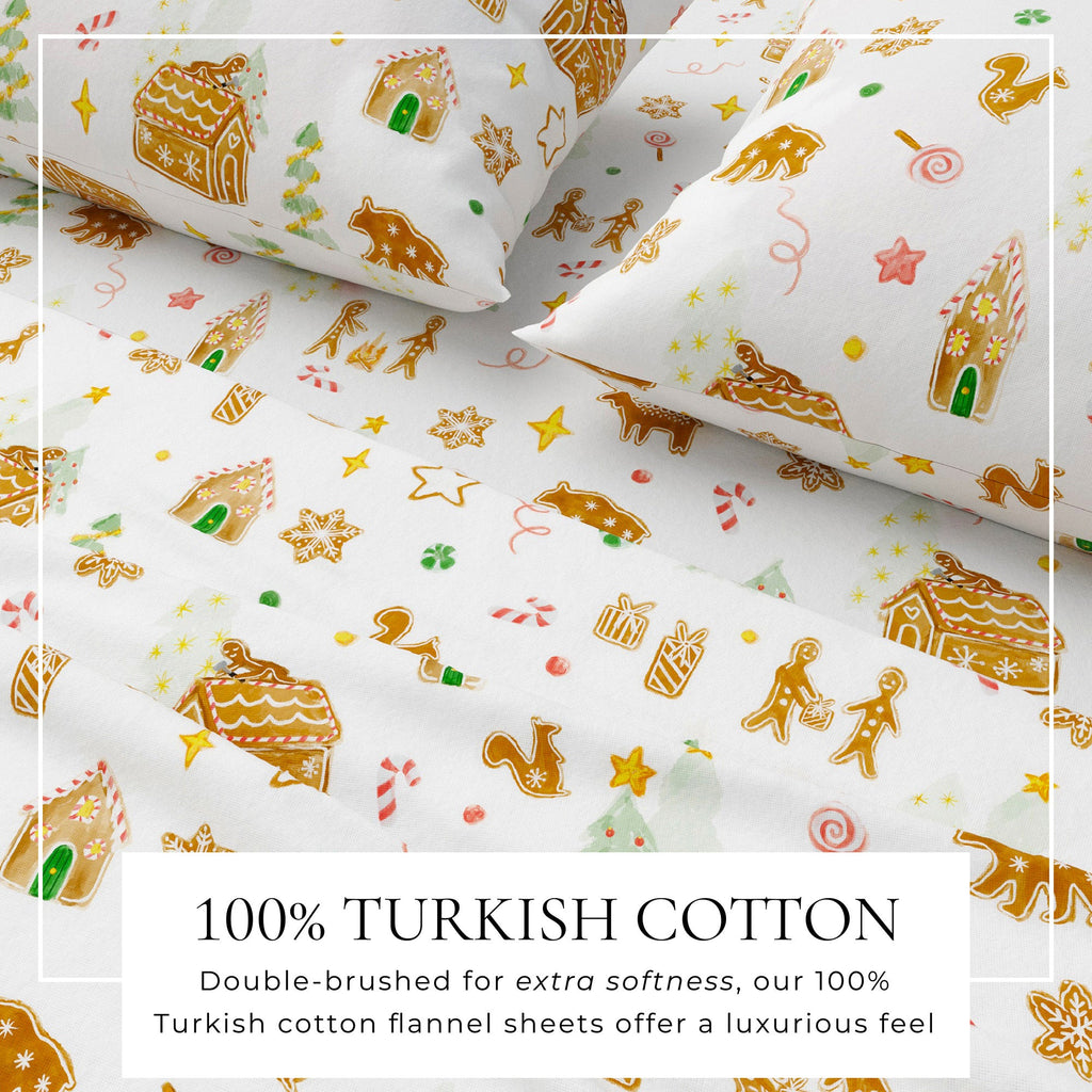 Turkish Cotton Flannel Sheet Set - Kids' Christmas, photo 8 of 12