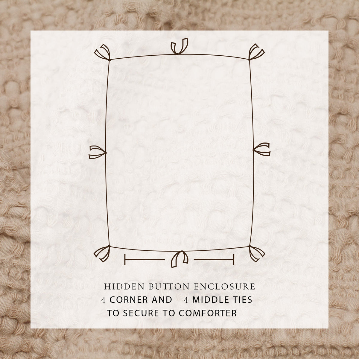 100% Cotton Honeycomb Waffle Duvet Set - Mattea, photo 17 of 42