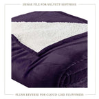 Velvet Plush Sherpa Bed Blanket - Sherpa Fleece, photo 49 of 69